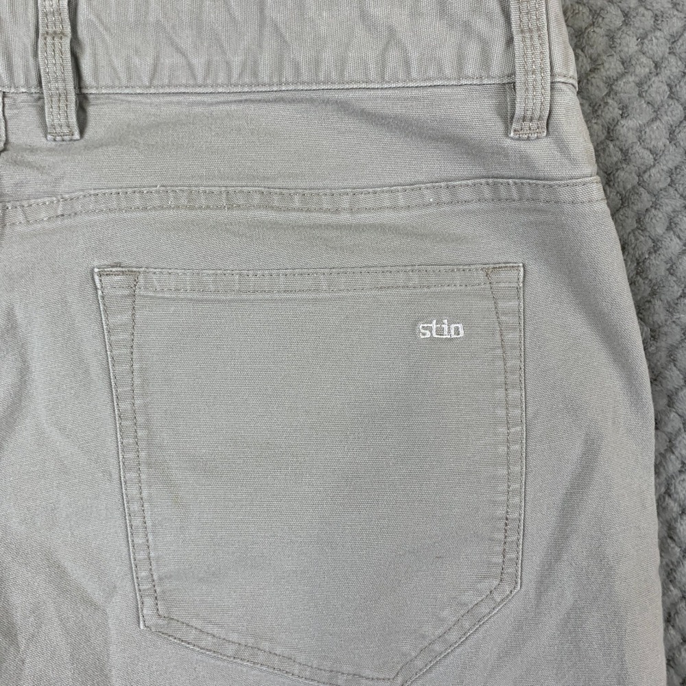 Stio Rivet Canvas Pant Mens 35L Light Khaki Tan Organic Cotton Stretch 200091 - Picture 3 of 11